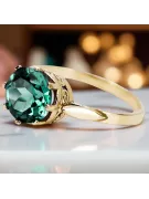 Smaragd 14k žluté zlato  Vintage craft vrc366y